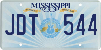 MS license plate JDT544