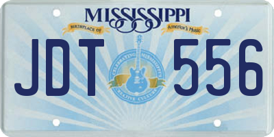 MS license plate JDT556