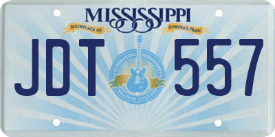 MS license plate JDT557