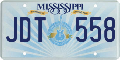 MS license plate JDT558