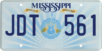 MS license plate JDT561
