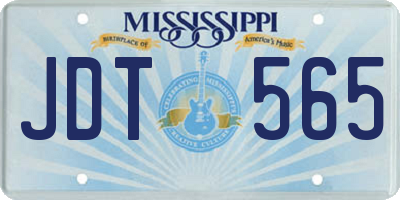 MS license plate JDT565