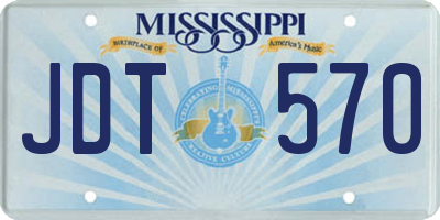 MS license plate JDT570