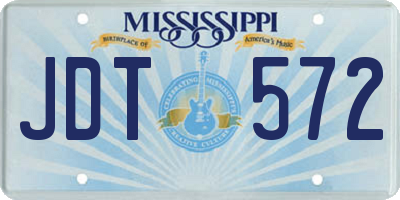 MS license plate JDT572