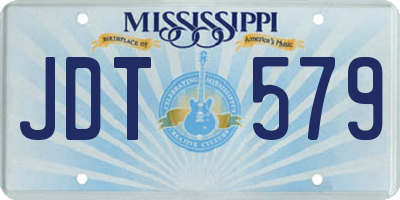 MS license plate JDT579