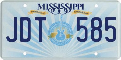 MS license plate JDT585