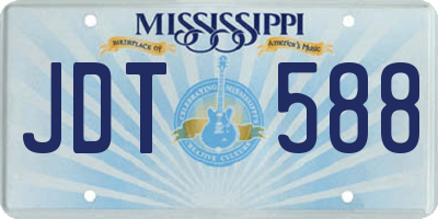 MS license plate JDT588