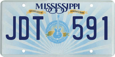 MS license plate JDT591