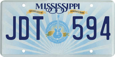 MS license plate JDT594