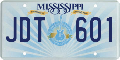 MS license plate JDT601