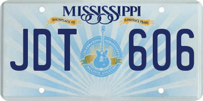 MS license plate JDT606