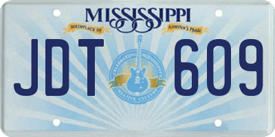 MS license plate JDT609