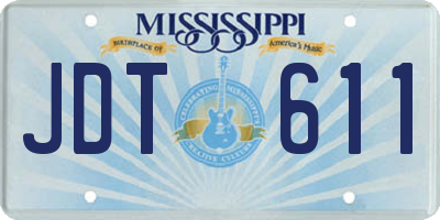 MS license plate JDT611