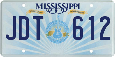MS license plate JDT612