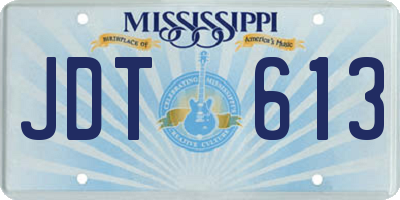 MS license plate JDT613