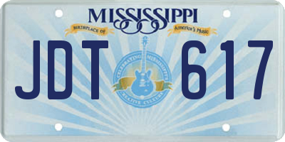 MS license plate JDT617