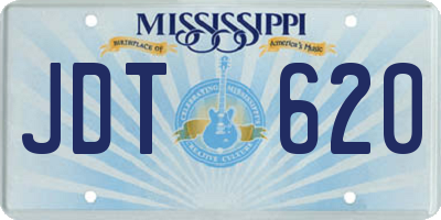 MS license plate JDT620