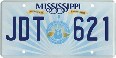 MS license plate JDT621