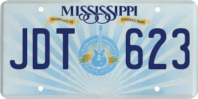 MS license plate JDT623