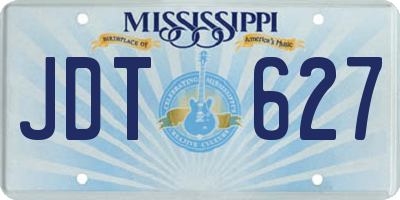 MS license plate JDT627