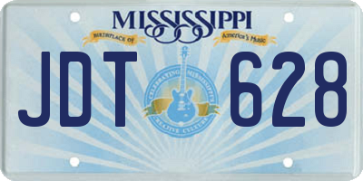 MS license plate JDT628