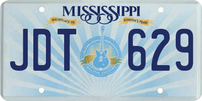 MS license plate JDT629