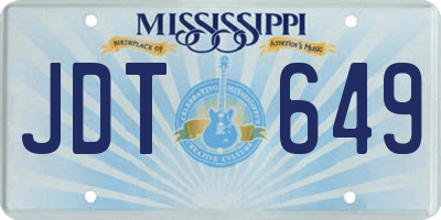 MS license plate JDT649