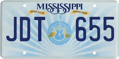 MS license plate JDT655