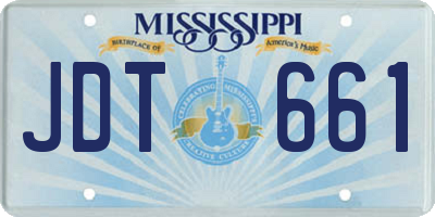 MS license plate JDT661