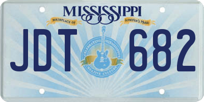 MS license plate JDT682