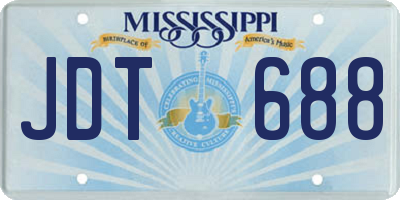 MS license plate JDT688