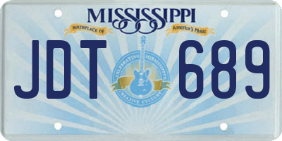 MS license plate JDT689
