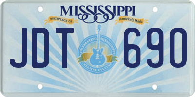 MS license plate JDT690