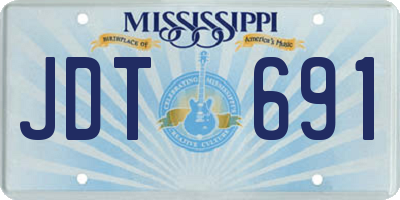 MS license plate JDT691