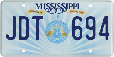 MS license plate JDT694