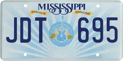 MS license plate JDT695