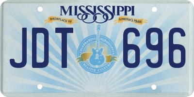 MS license plate JDT696