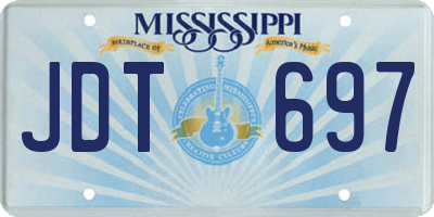 MS license plate JDT697