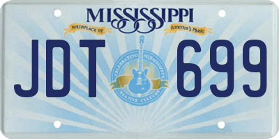 MS license plate JDT699