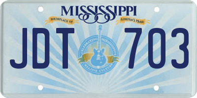 MS license plate JDT703