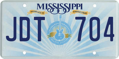 MS license plate JDT704