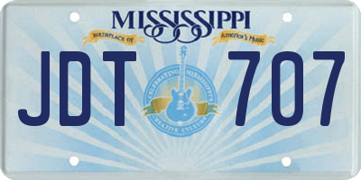 MS license plate JDT707