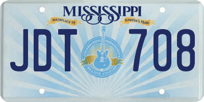 MS license plate JDT708