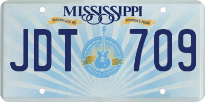 MS license plate JDT709