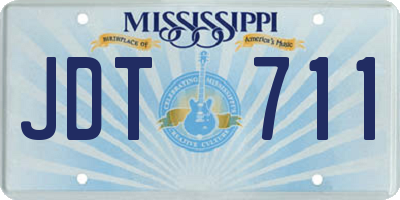 MS license plate JDT711