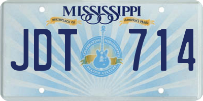 MS license plate JDT714