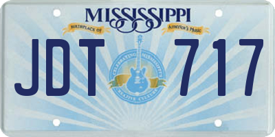 MS license plate JDT717