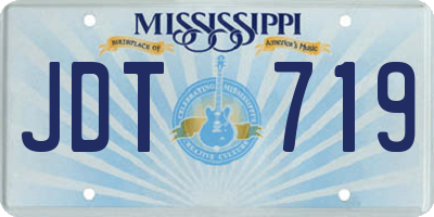 MS license plate JDT719