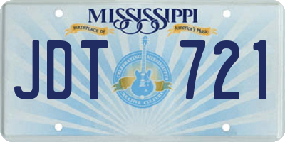 MS license plate JDT721