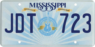 MS license plate JDT723